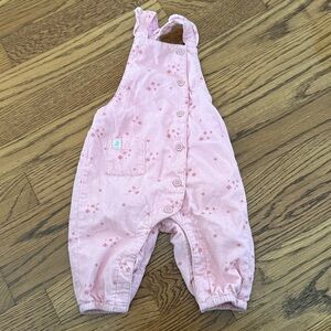 Pink Star-Patterned Kids One Piece
